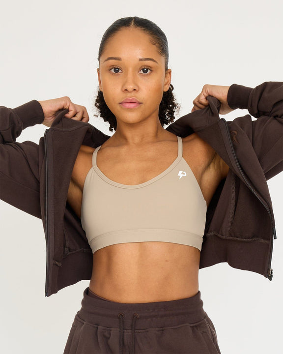 Felpa con cappuccio Core Classic Cropped Zip