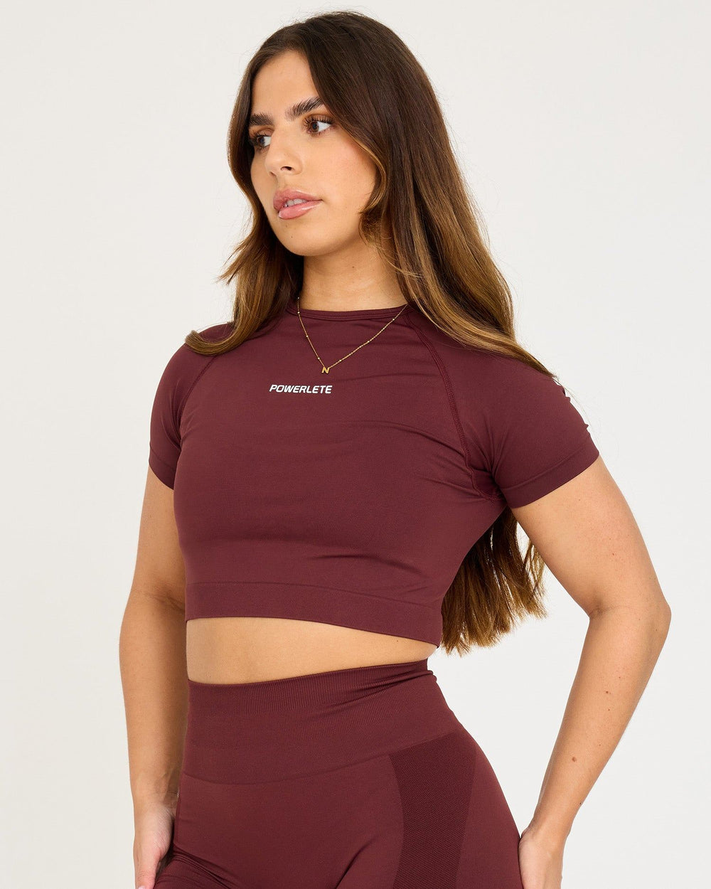 Nahtloses SS-Crop-Top von Evolve