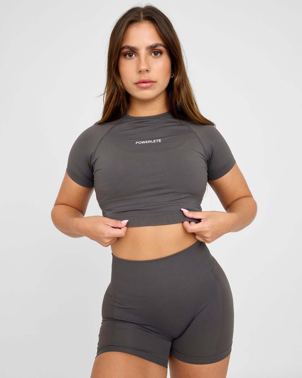 Evolve Crop Top SS senza cuciture