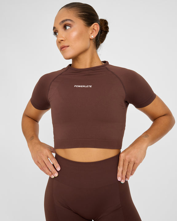 Haut court à manches courtes sans couture Evolve