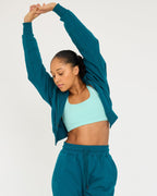 Core Classic Cropped Zip Hoodie