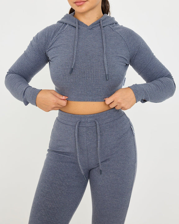 Sudadera con capucha corta y lounge